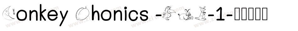 Monkey Phonics -BRK-1字体转换